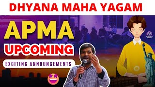 🧘‍♂️🗽 ధ్యాన మహా యాగం |🌟 APMA రాబోయే ప్రకటనలు | అరుణ్ అల్లాదుర్గం 🌟