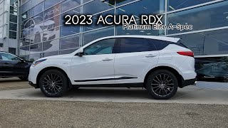 2023 Acura RDX Platinum Elite A-Spec | Walkthrough | West Side Acura in Edmonton Alberta