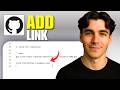How To Add Links To A GitHub Repository Readme File (Tutorial 2026)