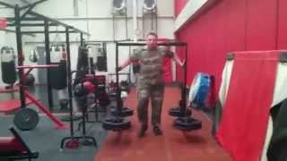 Strongman Yoke Frame Carry/Walk 255kg/562lb for 35 metres/115 feet