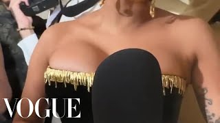 Cardi B Arrives at Schiaparelli's Couture Show