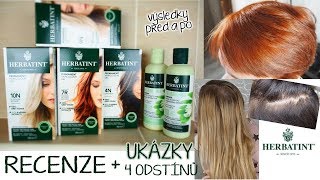 HERBATINT | Recenze 4 odstínů | Výsledky PŘED a PO