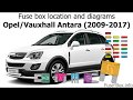 Fuse box location and diagrams: Opel / Vauxhall Antara (2009-2017)