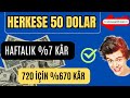 HERKESE BEDAVA 50$ USDT💸 | YÜKSEK KAZANÇ İLE PARA KAZAN | HAFTALIK %7 YILLIK 360 ORANINDA PARA KAZAN