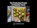 The Production Process of Cinnamon Tower 🗼 #malaysia #cinnamonrolls #food