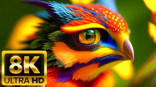 Benzersiz Hayvanlar Koleksiyonu - 8K (60 fps) Ultra HD - Doğa Sesleri (Renkli Di