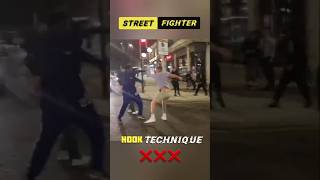 Hook technique for street fighter #fightingtechniques #selfdenfense