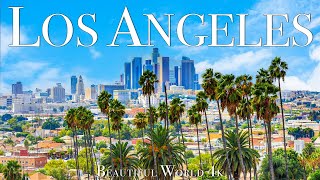 Los Angeles 4K Amazing Aerial Film - Peaceful Piano Music - Scenic Relaxation