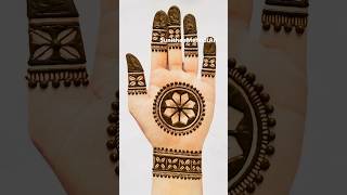 Easy Simple Mandala Mehndi design for hands😍 #mehndi #henna #youtubeshorts #viral #shorts #trending