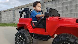 Andy JR Driving His Jeep