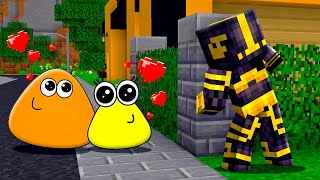 ESPÍO A POU Y POULINA EN UNA CITA EN MINECRAFT 😱