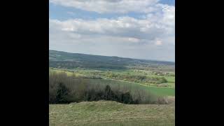 Panoramic View from the Ramparts of Old Winchester Hill Iron Age Hillfort