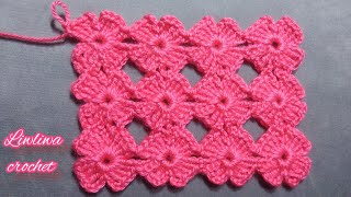 غرزة الياسمين كروشيه لعمل شال او مفرش/Crochet Jasmine Stitch🌺🌺🌺