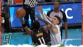 Kyrie Irving Switches Hands Mid-Air Over LaMelo Ball - Nets vs Hornets | December 27, 2020