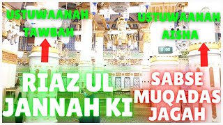 Riaz Ul Jannah Ki Sabse Muqadas Jagah Ustuwaanah(Pillar) l Roza Rasool Ziyarat l Madina Live #shorts
