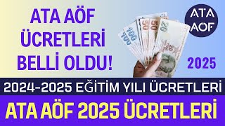 Ata Aöf 2024-2025 Eğitim Yılı Harç Ücretleri Belli Oldu! Ücretlere %100'e Yakın Zam Var.