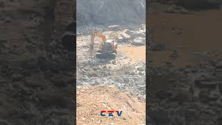 JCB 140 With Rock Breaker in a Quarry