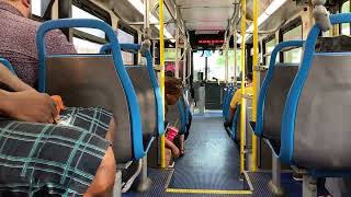 CTA On Board Riding 2007 New Flyer D40LF Bus 1512 on Route 90 Harlem from Grand to Green Line