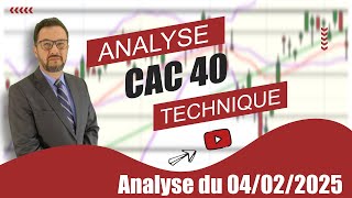 CAC 40   Analyse technique du 04-02-2025 par boursikoter