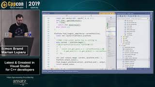 Latest & Greatest in Visual Studio 2019 for C++ developers - Marian Luparu, Sy Brand - CppCon 2019