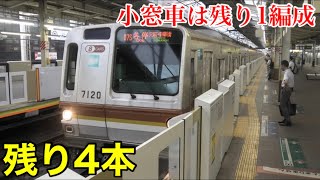 【残り4本】東京メトロ7000系 7120F が廃車回送されました。