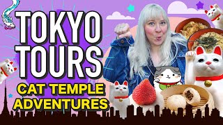 Tokyo Tours 👑🐷 Gotokuji Cat Temple + local Japanese food finds