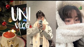 ENG)大学ラストの12月VLOG🎄📂妹とスキンケア, ツリー組立て, NEXZアルバム開封したら大発狂〰️💌