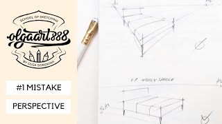 😱✍🏼#1MISTAKE in 2-point perspective interior sketching beginners do (live tutorial)