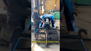 HOGI Hydraulic CNC three-roller plate rolling machine#plateroller #cncplaterollingmachine