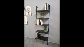 Hot Sale Five Layers Wall Mounted Bookshelf with Metal Frame #furniture #furnituredesign