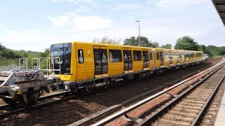 U-Bahn Berlin - IK17 Train 1028 Being Delivered to the BVG