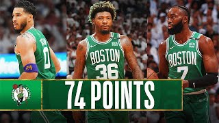 Celtics Trio Tatum, Brown & Smart Combine For 74 PTS In Game 7!