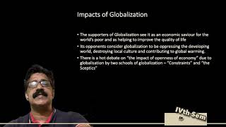 Globalisation: Impacts