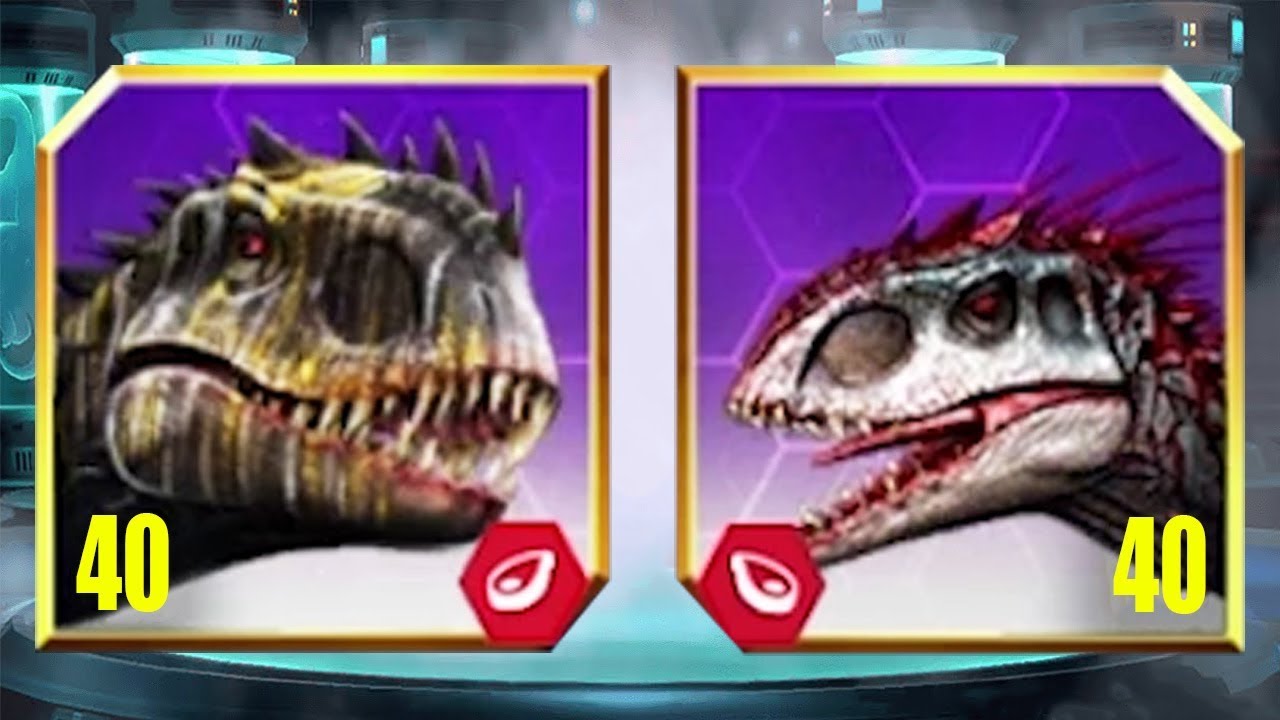 INDOMINUS REX Vs INDOMINUS REX GEN 2 - Jurassic World The Game - YouTube