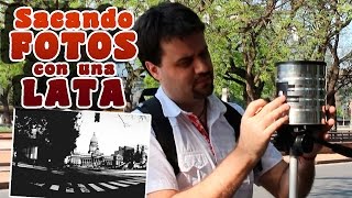 Sacando fotos con una lata │ Cámara estenopeica │ Experimento de física