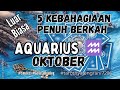 #aquarius ♒💚Jangan Kaget. Luar Biasa. 5 Kebahagiaan Penuh BERKAH di Oktober #generalreading #tarot