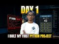 16 Year Old Builds First Ever Python Project — Day 1 Raw and Honest
