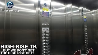 High-Rise ThyssenKrupp Traction Service Elevator - Ctl. Mall Office Tower - MG, BR