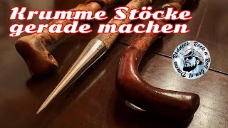 Straighten bent sticks easily! The hiking and fighting stick historical Bavarian sticks