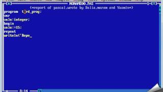 example of loop 'repeat' in pascal language