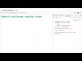 storing objects with local storage in javascript