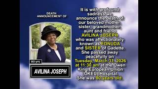 AVILINA JOSEPH ~ Medium Obituary