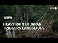 Japan: Rescue efforts after heavy rain triggers floods, landslides | AFP