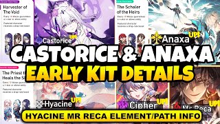 NEW UPDATE! CASTORICE \u0026 ANAXA EARLY KIT DETAILS | HYACINE ELEMENT/PATH \u0026 MR. RECA | Honkai Star Rail