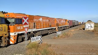 1MP2 Mixed Freight With Steel Wagons \u0026 Containers (5/12/2021) - PoathTV Australian Trains \u0026 Railways