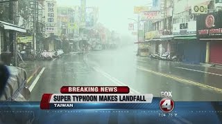 Super Typhoon Meranti Hits Taiwan On Its Way To China