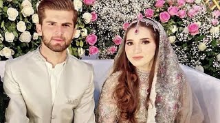 Shaheen Afridi wedding And Ansha Afridi's Unseen Nikah Pictures | Shaheen Afridi wedding MyDiary