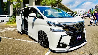 (HD)grace TOYOTA 30 VELLFIRE tuning グレイス 30系ヴェルファイア VIPワゴン - アルヴェルミーティング2018