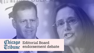 Madigan, Schimpf Tribune Editorial Board endorsement debate