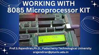 working with 8085 microprocessor kit. step by step guide with an example